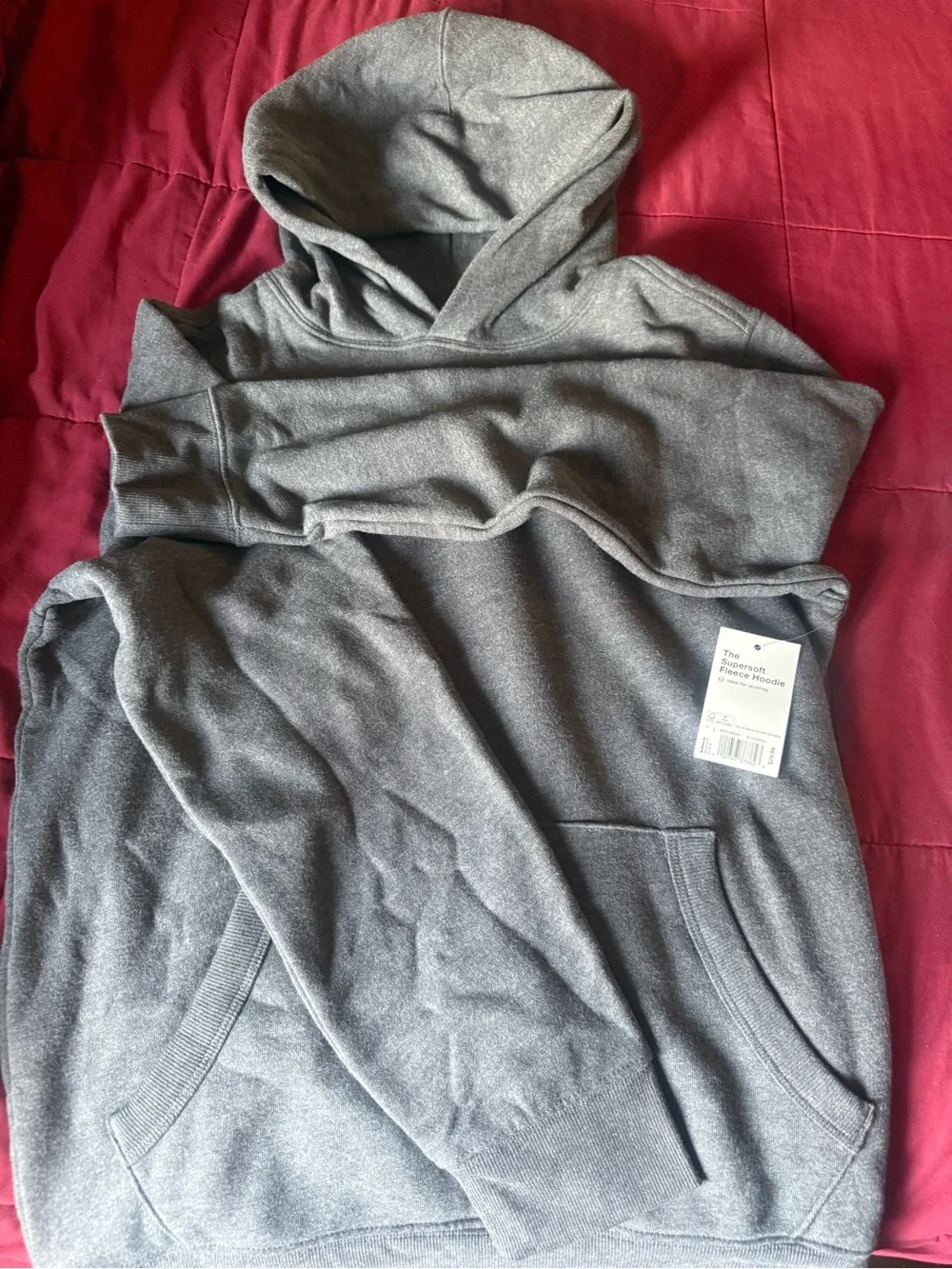 Sonoma Men's Heather Gray Hooded Pullover Sweatshirt